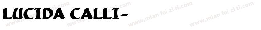 LUCIDA CALLI字体转换